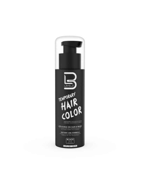 L3VEL3 Temporary Hair Color Black 125 ml