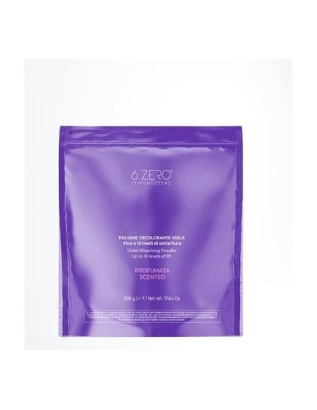 6.ZERO Polvere decolorante viola profumata non volatile 10 toni 500 g