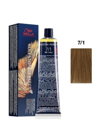 Wella Koleston Perfect Me+ 7/1 Biondo Medio Cenere Rich Naturals 60 ml