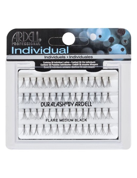Ardell Ciglia finte a ciuffetto individual medium black con nodo conf. 56 pz