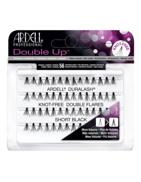 Ardell Double Up Ciglia finte a ciuffetti senza nodo short black conf. 56 pz