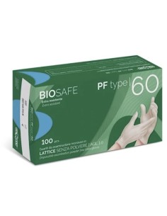 Rays Glovely Biosafe PF Type 60 guanti monouso in lattice senza polvere m