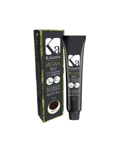 Kalentin Tinta vegana per ciglia e sopracciglia castano 30 ml