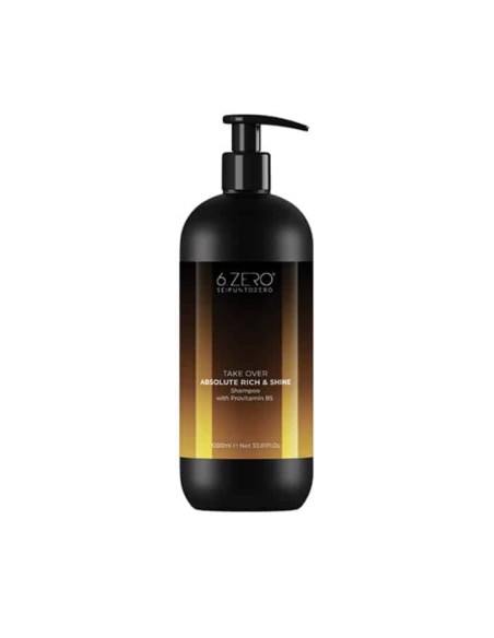 6.ZERO Take Over Absolute Rich & shine shampoo capelli secchi ed opachi 1000 ml