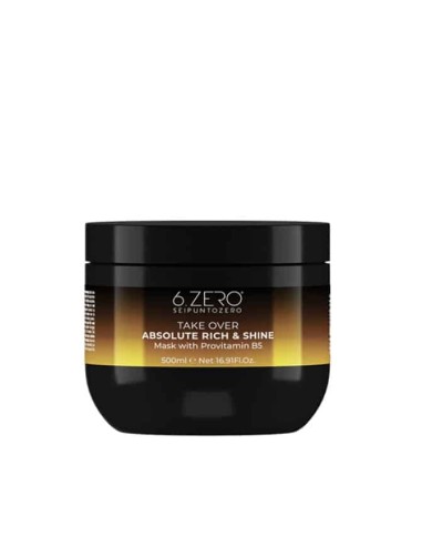 6.ZERO Take Over Absolute Rich & shine maschera capelli secchi e opachi 500 ml
