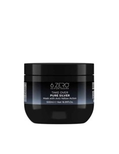 6.ZERO Take Over Pure Silver maschera per capelli bianchi e grigi con azione antigiallo 500 ml
