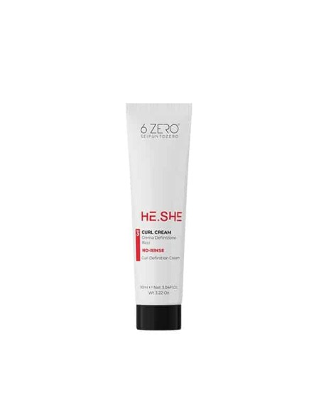 6.ZERO He.she Curl Cream Crema definizione ricci 90 ml