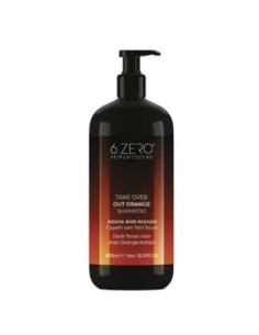 6.ZERO Take Over Out Orange shampoo antiarancio per capelli con toni scuri 500 ml
