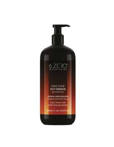 6.ZERO Take Over Out Orange shampoo antiarancio per capelli con toni scuri 500 ml