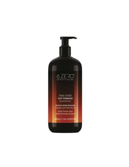 6.ZERO Take Over Out Orange shampoo antiarancio per capelli con toni scuri 500 ml