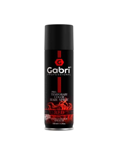 Gabri Professional Pro Tempoary Color hair spray lacca colorata spray 150 ml red