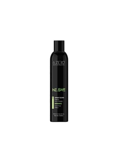 6.ZERO He.she Spray gloss effetto brillante anti crespo 300 ml