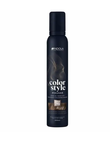 Indola Color Style Mousse 200 ml - castano medio