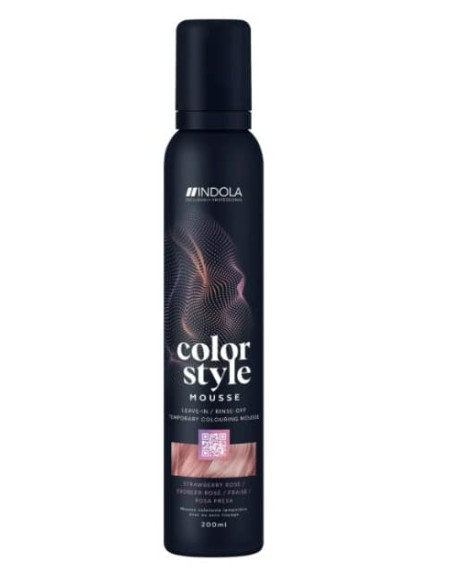 Indola Color Style Mousse 200 ml - fragola rose'