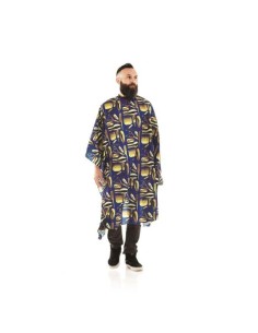 Xanitalia Pro The Barber Mantella da taglio 6 bottoni twin blue 140 x 160 cm