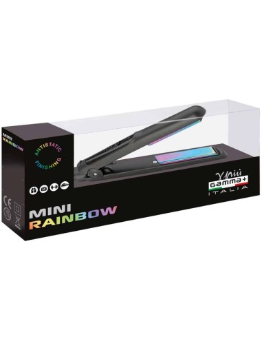 GammaPiù Mini Rainbow Piastra professionale da viaggio nera