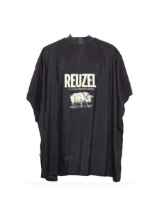 Reuzel Super Salon Cape Mantella nera per taglio 95 x 110 cm