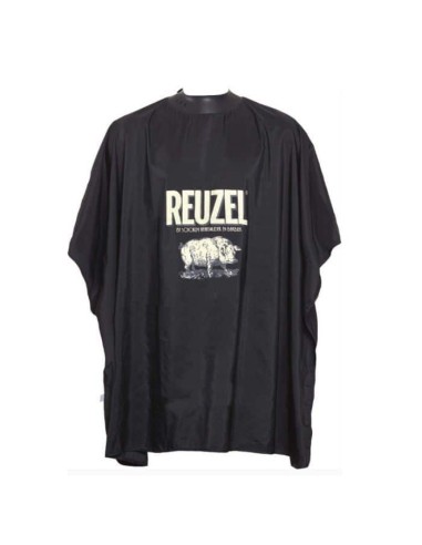 Reuzel Super Salon Cape Mantella nera per taglio 95 x 110 cm