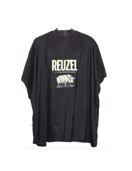 Reuzel Super Salon Cape Mantella nera per taglio 95 x 110 cm