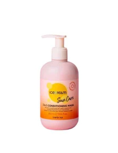 Inebrya Ice Cream Sun Care 2 in 1 conditioning mask maschera condizionante per capelli esposti al sole 300 ml