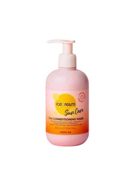 Inebrya Ice Cream Sun Care 2 in 1 conditioning mask maschera condizionante per capelli esposti al sole 300 ml
