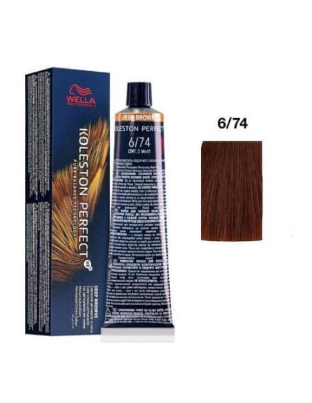 Wella Koleston Perfect Me+ 6/74 Biondo Scuro Sabbia Ramato 60 ml