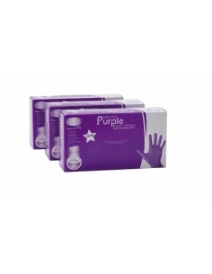 Ro.ial Guanti monouso in nitrile viola non talcati 100 pz l
