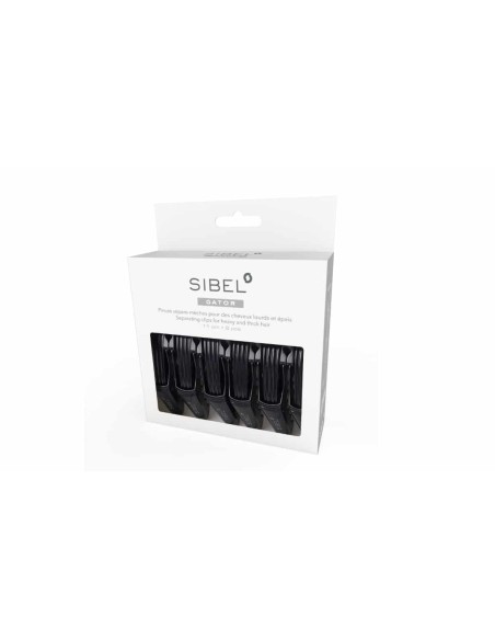 Sibel Gator Clips Pinze separa ciocche in plastica strong 11 cm 6 pz