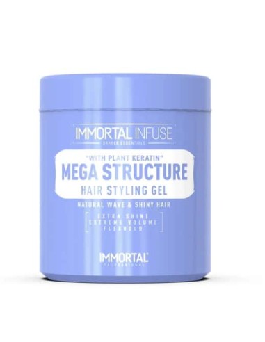 Immortal Mega Structure Hair Styling gel plant keratin 500 ml