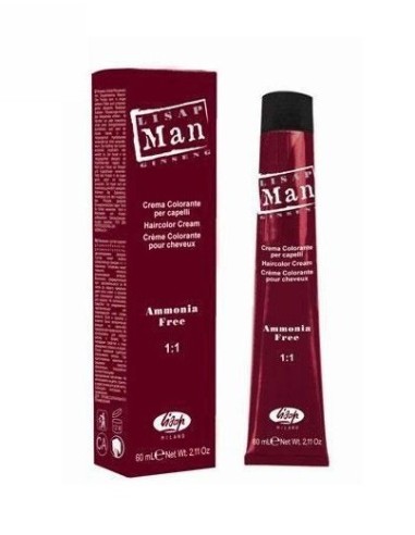 Lisap Man Crema colorante per capelli senza ammoniaca 0.18 Silver Light 60 ml