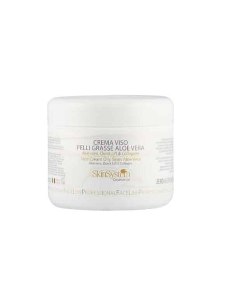 Skinsystem Crema viso pelli grasse aloe vera 250 ml