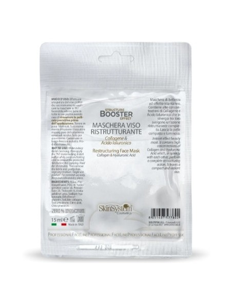 Skinsystem Booster Maschera viso ristrutturante collagene 15 ml
