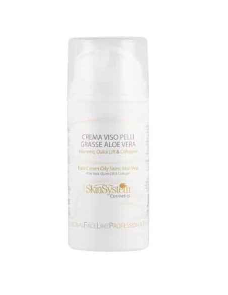 Skinsystem Crema viso pelli grasse aloe vera 100 ml