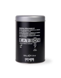 Echosline Karbon 9 Charcoal Extra Bleach 9T polvere decolorante compatta al carbone 500 g