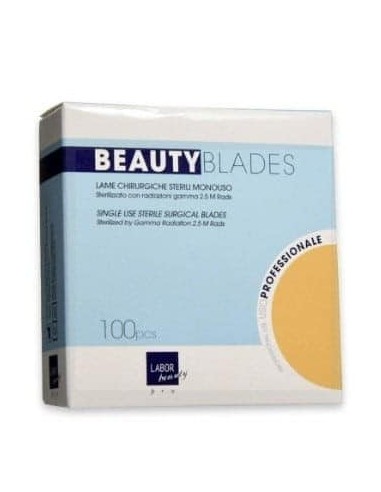 Labor Pro Beauty Blades Lame bisturi in acciaio al carbonio sterilizzate mis. 22 100 pz