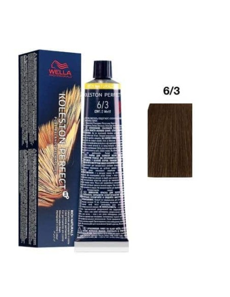 Wella Koleston Perfect Me+ 6/3 Biondo Scuro Dorato Rich Naturals 60 ml