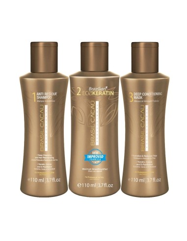 Cadiveu Brasil Cacau Ecokeratin Kit shampoo + treatment + mask 110 ml