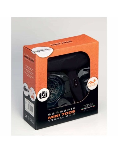 GammaPiù Phon asciugacapelli da viaggio mini 7005 tormalionic 1100 W