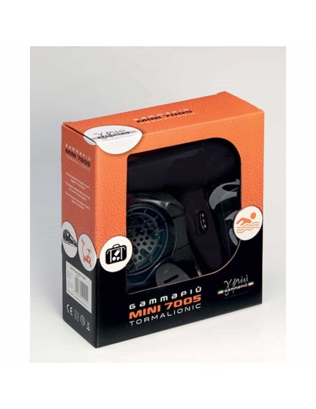 GammaPiù Phon asciugacapelli da viaggio mini 7005 tormalionic 1100 W