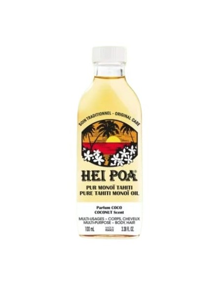 Hei Poa Olio di monoi pur monoï tahiti parfum coco 100 ml