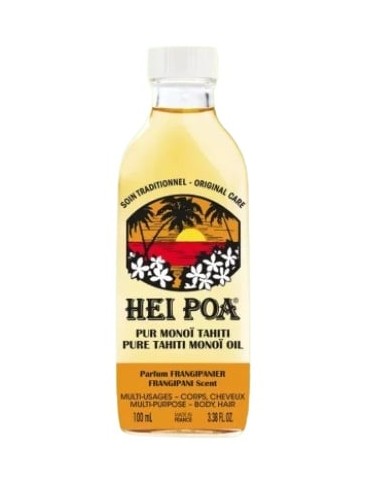 Hei Poa Olio di monoi pur monoï tahiti parfum frangipanier 100 ml