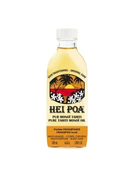 Hei Poa Olio di monoi pur monoï tahiti parfum frangipanier 100 ml