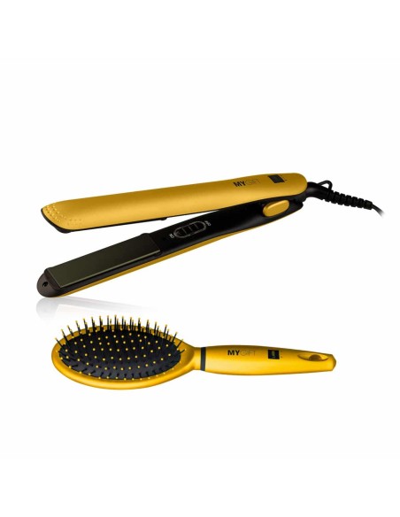 Labor Pro Mygift Kit piastra per capelli professionale e spazzola spicy gold