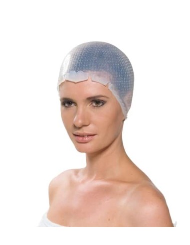 Sibel Cuffia meches in silicone preforta con uncinetto taglia unica