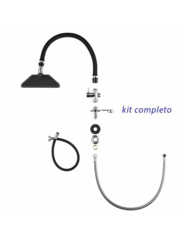 Xanitalia Pro Doccetta spa a cascata per lavaggio parrucchiere universale kit completo di supporto idraulico