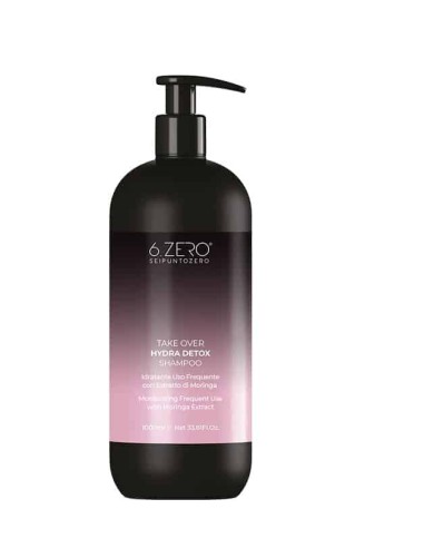 6.ZERO Take Over Hydra Detox shampoo idratante uso frequente 1000 ml