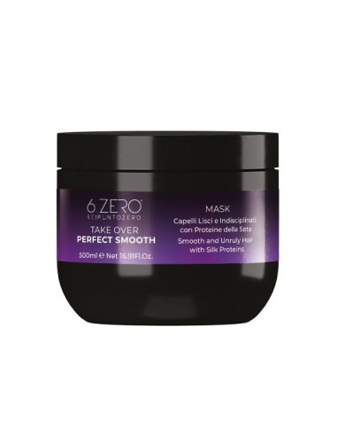 6.ZERO Take Over Perfect Smooth maschera per capelli lisci ed indisciplinati 500 ml