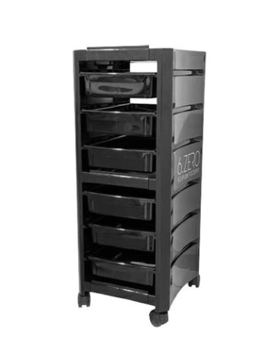 Agv Carrello parrucchiere ycon 6.ZERO nero 6 cassetti