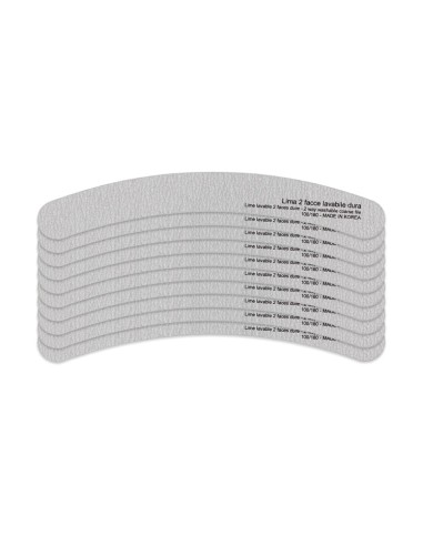 Xanitalia Pro Lima per unghie lavabile a banana zebra 2 facce 100/180 10 pz