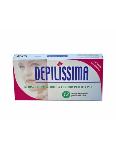 Xanitalia Pro Depilissima Strisce depilatorie a freddo per il viso in tessuto 12 pz